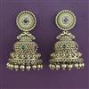 Antique Jhumki with Matte Gold Plating