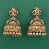 Antique Temple Earring with Matte Gold Plating
