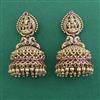 Antique Temple Earring with Matte Gold Plating