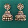 Antique Jhumki with Matte Gold Plating