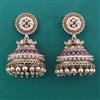 Antique Jhumki with Matte Gold Plating