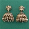 Antique Temple Earring with Matte Gold Plating