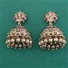Antique Temple Earring with Matte Gold Plating