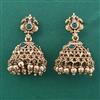 Antique Jhumki with Matte Gold Plating