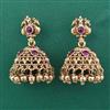 Antique Jhumki with Matte Gold Plating