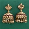 Antique Temple Earring with Matte Gold Plating