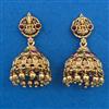 Antique Jhumki with Matte Gold Plating