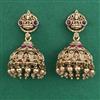 Antique Jhumki with Matte Gold Plating
