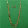 Antique Layered Necklace with Matte Gold Plating