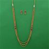 Antique Layered Necklace with Matte Gold Plating