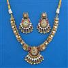 Antique Classic Necklace with Matte Gold Plating