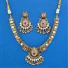 Antique Classic Necklace with Matte Gold Plating