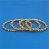 Antique Plain Gold Bangles with Matte Gold Plating