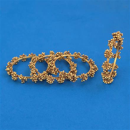 Antique Classic Bangles with Matte Gold Plating