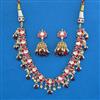 Antique Pearl Necklace with Matte Gold Plating