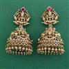 Antique Temple Earring with Matte Gold Plating