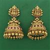 Antique Temple Earring with Matte Gold Plating
