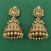 Antique Temple Earring with Matte Gold Plating