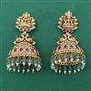 Antique Temple Earring with Matte Gold Plating