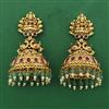 Antique Temple Earring with Matte Gold Plating