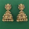 Antique Temple Earring with Matte Gold Plating