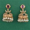 Antique Jhumki with Matte Gold Plating
