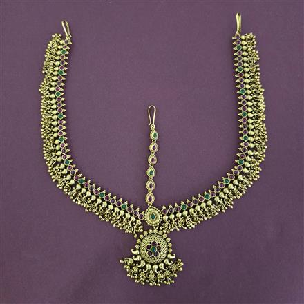 Antique Classic Damini with Matte Gold Plating