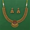 Antique Classic Necklace with Matte Gold Plating
