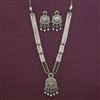 Antique Pearl Pendant Set with Mehndi Plating
