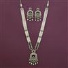 Antique Pearl Pendant Set with Mehndi Plating