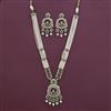 Antique Pearl Pendant Set with Mehndi Plating