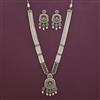 Antique Pearl Pendant Set with Mehndi Plating