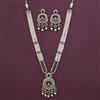 Antique Pearl Pendant Set with Mehndi Plating