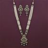 Antique Pearl Pendant Set with Mehndi Plating