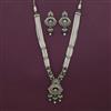 Antique Pearl Pendant Set with Mehndi Plating