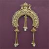 Antique Pearl Hair Brooch with Gold Plating
