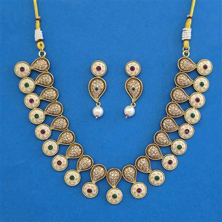 Antique Meenakari Necklace with Gold Plating