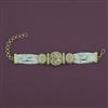 Antique Adjustable Bracelet with Matte Gold Plating