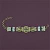 Antique Adjustable Bracelet with Matte Gold Plating