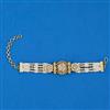 Antique Pearl Bracelet with Matte Gold Plating