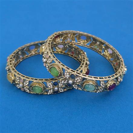 Antique Classic Bangles with Mehndi Plating