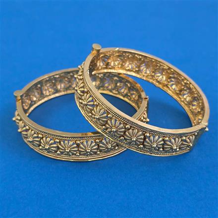 Antique Openable Bangles with Gold Plating