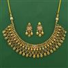 Antique Classic Necklace with Matte Gold Plating
