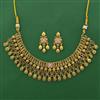 Antique Classic Necklace with Matte Gold Plating