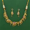 Antique Classic Necklace with Matte Gold Plating