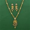 Antique Birds Pendant Set with Matte Gold Plating