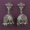 Antique Jhumki with Mehndi Plating
