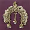 Antique Pearl Hair Brooch with Gold Plating