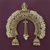 Antique Pearl Hair Brooch with Gold Plating