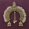 Antique Pearl Hair Brooch with Gold Plating